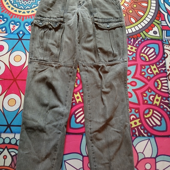 Cotler Denim - Vintage 80's faded black Cotler (brand) Flight Pants Size 30